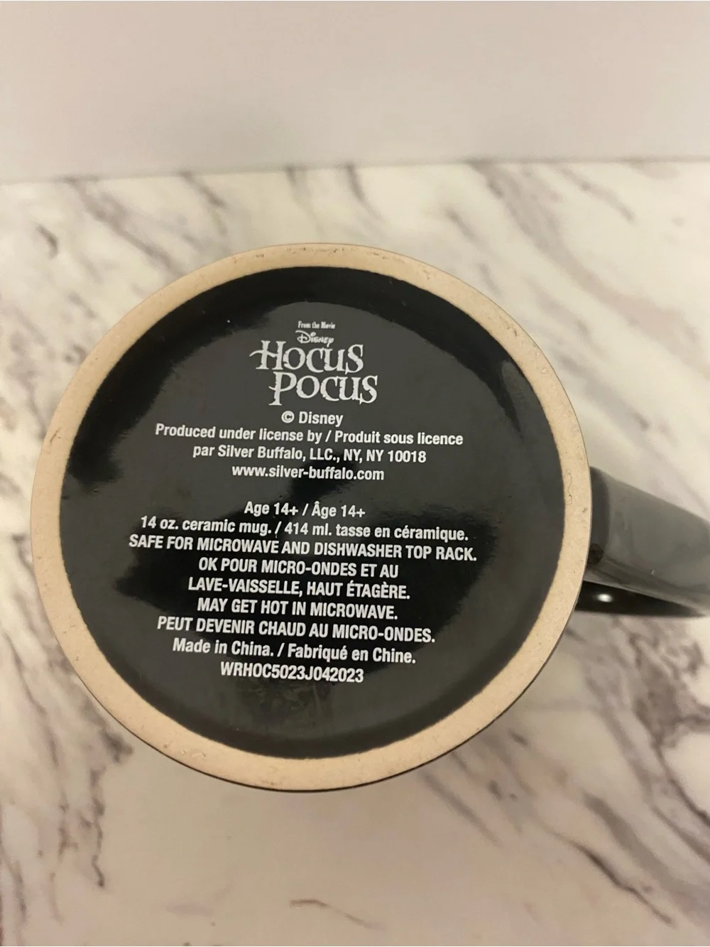 Disney Hocus Pocus Black and White Ceramic Mug